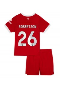 Liverpool Andrew Robertson #26 Jalkapallovaatteet Lasten Kotipeliasu 2023-24 Lyhythihainen (+ Lyhyet housut)